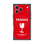 プレミアムスクエアケース with MagSafe［ FRAGILE - Red ］