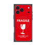 プレミアムスクエアケース with MagSafe［ FRAGILE - Red ］