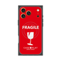 プレミアムスクエアケース with MagSafe［ FRAGILE - Red ］