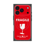 プレミアムスクエアケース with MagSafe［ FRAGILE - Red ］