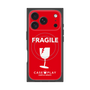 プレミアムスクエアケース with MagSafe［ FRAGILE - Red ］