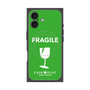 プレミアムスクエアケース with MagSafe［ FRAGILE - Green ］