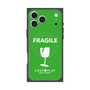 プレミアムスクエアケース with MagSafe［ FRAGILE - Green ］