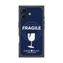 プレミアムスクエアケース with MagSafe［ FRAGILE - Navy ］