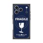 プレミアムスクエアケース with MagSafe［ FRAGILE - Navy ］