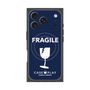 プレミアムスクエアケース with MagSafe［ FRAGILE - Navy ］