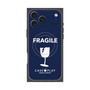 プレミアムスクエアケース with MagSafe［ FRAGILE - Navy ］