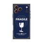 プレミアムスクエアケース with MagSafe［ FRAGILE - Navy ］