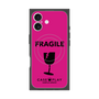 プレミアムスクエアケース with MagSafe［ FRAGILE - Pink ］