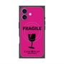 プレミアムスクエアケース with MagSafe［ FRAGILE - Pink ］