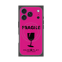 プレミアムスクエアケース with MagSafe［ FRAGILE - Pink ］