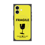 プレミアムスクエアケース with MagSafe［ FRAGILE - Yellow ］