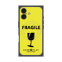 プレミアムスクエアケース with MagSafe［ FRAGILE - Yellow ］