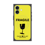 プレミアムスクエアケース with MagSafe［ FRAGILE - Yellow ］