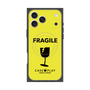 プレミアムスクエアケース with MagSafe［ FRAGILE - Yellow ］