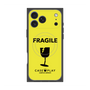 プレミアムスクエアケース with MagSafe［ FRAGILE - Yellow ］