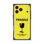 プレミアムスクエアケース with MagSafe［ FRAGILE - Yellow ］