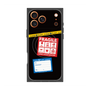 プレミアムスクエアケース with MagSafe［ FRAGILE Stickers - Black ］