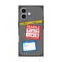 プレミアムスクエアケース with MagSafe［ FRAGILE Stickers - Gray ］