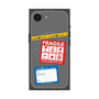 プレミアムスクエアケース with MagSafe［ FRAGILE Stickers - Gray ］