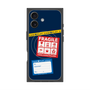 プレミアムスクエアケース with MagSafe［ FRAGILE Stickers - Navy ］