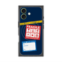 プレミアムスクエアケース with MagSafe［ FRAGILE Stickers - Navy ］