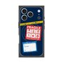 プレミアムスクエアケース with MagSafe［ FRAGILE Stickers - Navy ］