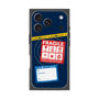 プレミアムスクエアケース with MagSafe［ FRAGILE Stickers - Navy ］