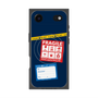 プレミアムスクエアケース with MagSafe［ FRAGILE Stickers - Navy ］