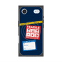 プレミアムスクエアケース with MagSafe［ FRAGILE Stickers - Navy ］
