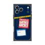 プレミアムスクエアケース with MagSafe［ FRAGILE Stickers - Navy ］