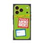 プレミアムスクエアケース with MagSafe［ FRAGILE Stickers - Green ］