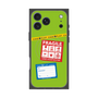 プレミアムスクエアケース with MagSafe［ FRAGILE Stickers - Green ］