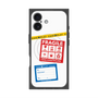 プレミアムスクエアケース with MagSafe［ FRAGILE Stickers - White ］