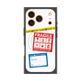 プレミアムスクエアケース with MagSafe［ FRAGILE Stickers - White ］