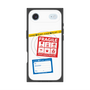 プレミアムスクエアケース with MagSafe［ FRAGILE Stickers - White ］