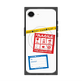 プレミアムスクエアケース with MagSafe［ FRAGILE Stickers - White ］