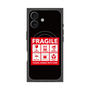 プレミアムスクエアケース with MagSafe［ FRAGILE Sticker - Black ］