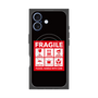 プレミアムスクエアケース with MagSafe［ FRAGILE Sticker - Black ］