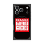 プレミアムスクエアケース with MagSafe［ FRAGILE Sticker - Black ］