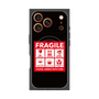 プレミアムスクエアケース with MagSafe［ FRAGILE Sticker - Black ］