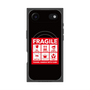 プレミアムスクエアケース with MagSafe［ FRAGILE Sticker - Black ］