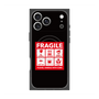 プレミアムスクエアケース with MagSafe［ FRAGILE Sticker - Black ］