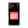 プレミアムスクエアケース with MagSafe［ FRAGILE Sticker - Black ］