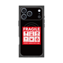 プレミアムスクエアケース with MagSafe［ FRAGILE Sticker - Black ］
