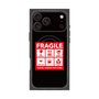 プレミアムスクエアケース with MagSafe［ FRAGILE Sticker - Black ］