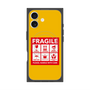 プレミアムスクエアケース with MagSafe［ FRAGILE Sticker - Yellow ］