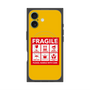 プレミアムスクエアケース with MagSafe［ FRAGILE Sticker - Yellow ］