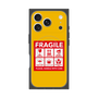 プレミアムスクエアケース with MagSafe［ FRAGILE Sticker - Yellow ］