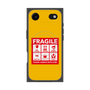プレミアムスクエアケース with MagSafe［ FRAGILE Sticker - Yellow ］